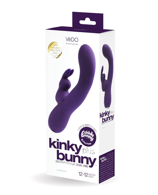 VeDO - Vibrator Kelinci Kinky Bunny Plus Isi Ulang (Ungu)