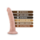 Blush Novelties - Dr. Skin 17.8 cm Realistic Suction Dildo (Beige) - Beige / 17.8 cm