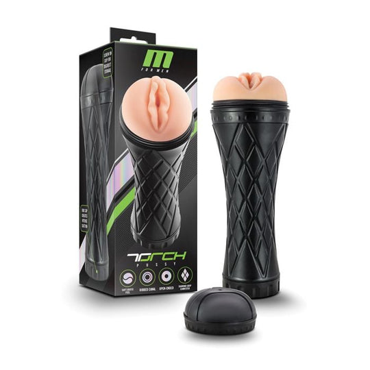 Blush Novelties - M untuk Pria The Torch Masturbator Vagina Realistis (Krem)