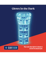 Blush Novelties - Rize Luz Glow-in-the-Dark Masturbator (Clear) - Clear