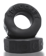 Oxballs - Sprocket Comfort No-Roll Cock Ring (Black) - Black