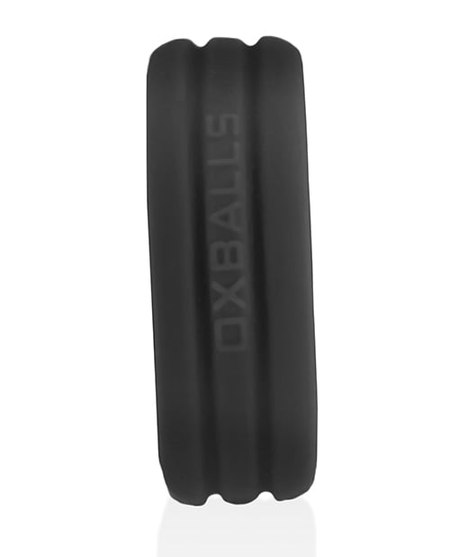 Hunky Junk - Roto Silicone Cock Ring (Black) - Black