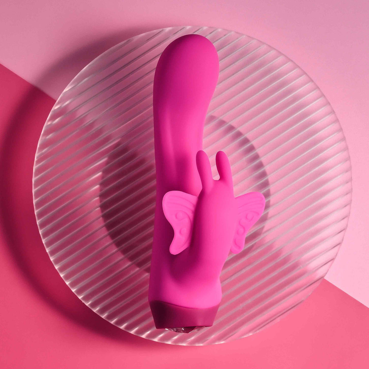 SELOPA - Butterfly Love Rechargeable Rabbit Vibrator (Pink)