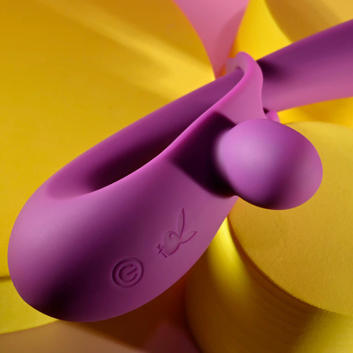 Playboy - Cha Cha Slide Adjustable Rechargeable Rabbit Vibrator (Purple)