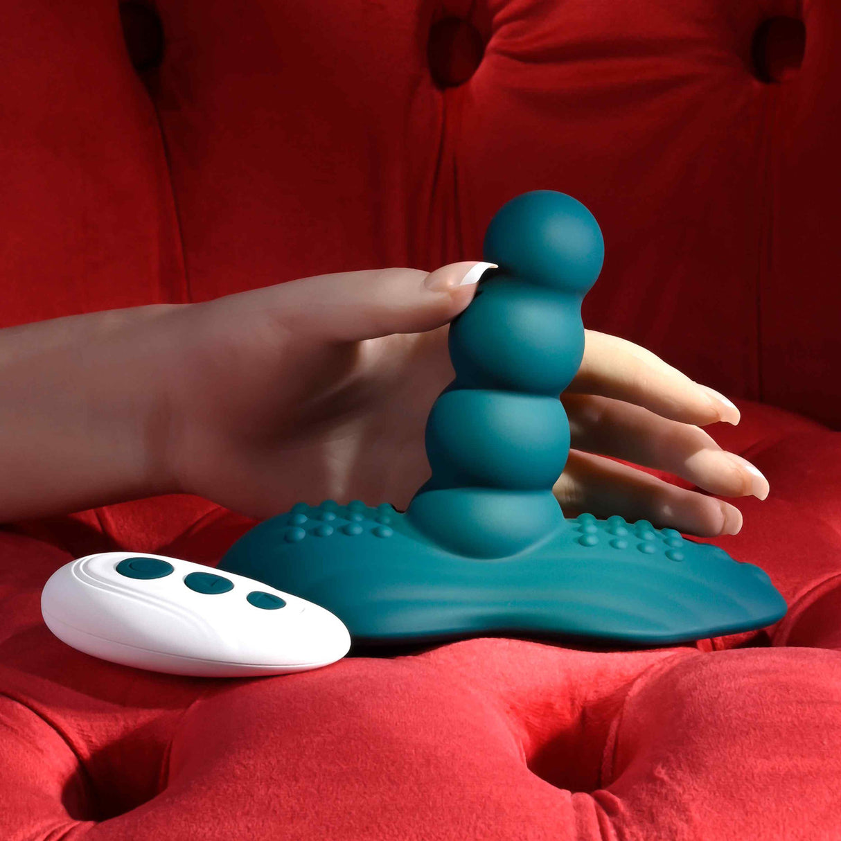 Playboy - Have A Seat Remote-Controlled Ride-On Vibrator (Green)
