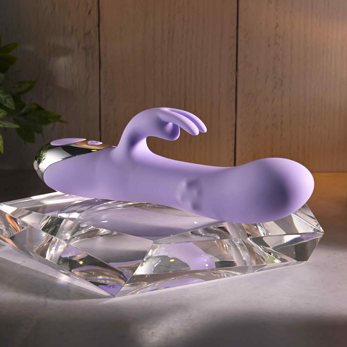 Evolved - Vibrator Kelinci Berputar Spinderella (Ungu)