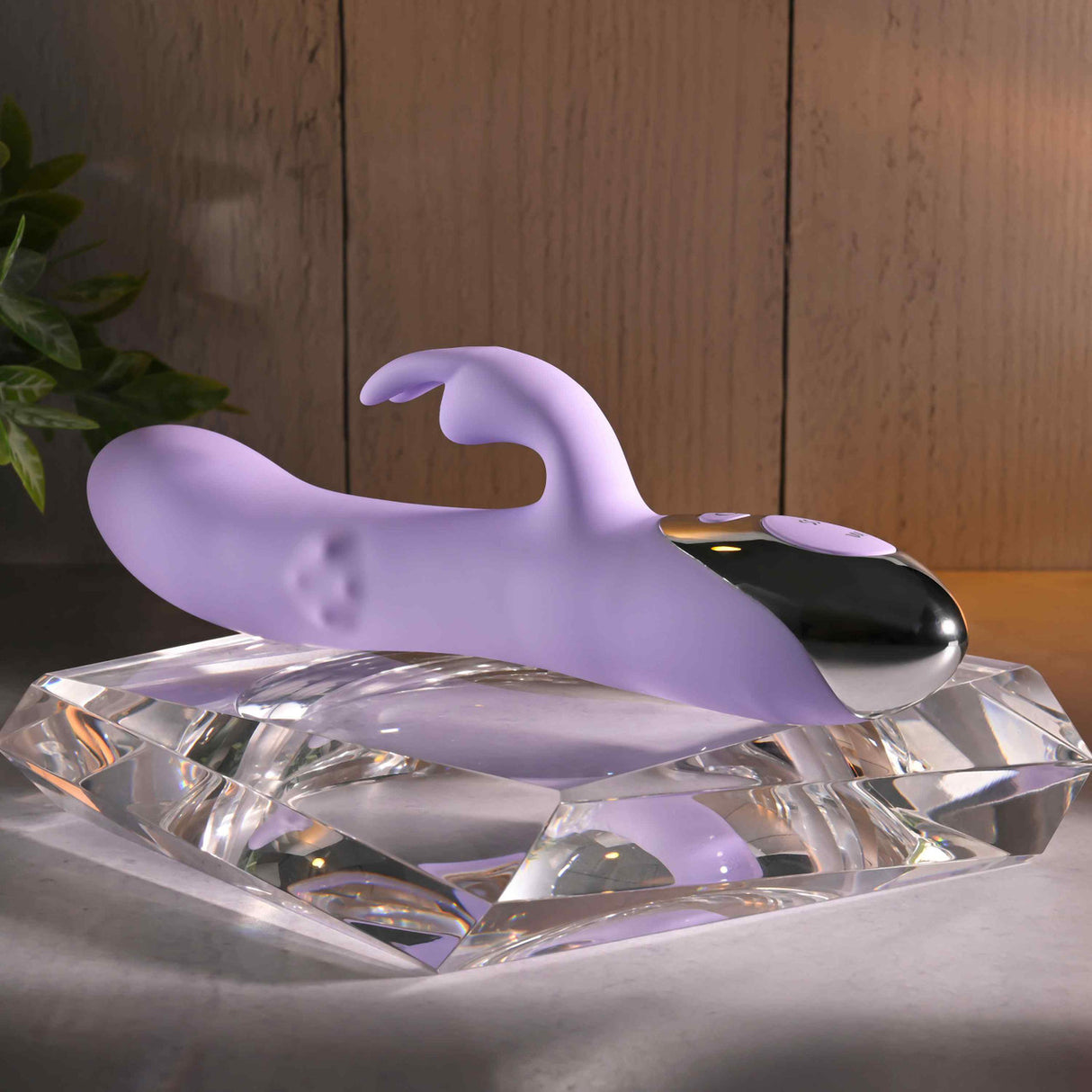 Evolved - Vibrator Kelinci Berputar Spinderella (Ungu)