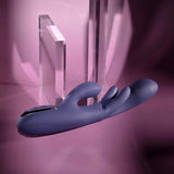 Evolved - Bow Down Rechargeable Rabbit Vibrator (Purple)