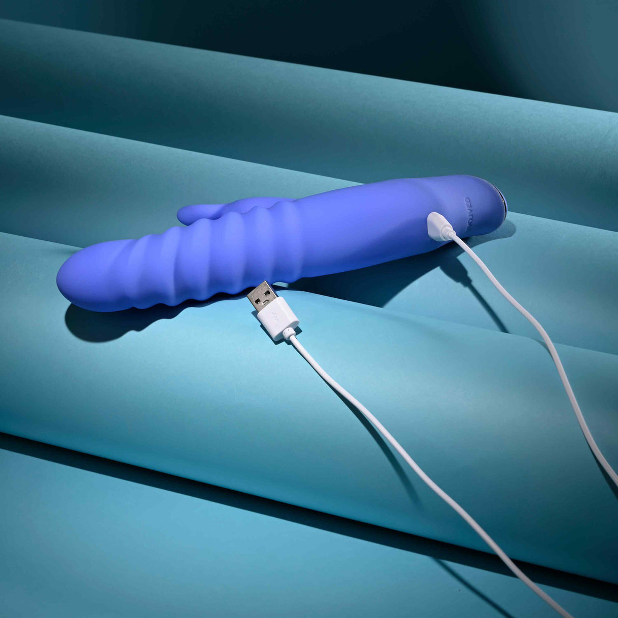 Evolved - Knock Knock Rechargeable Rabbit Vibrator (Blue)