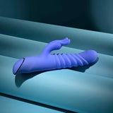 Evolved - Knock Knock Rechargeable Rabbit Vibrator (Blue)