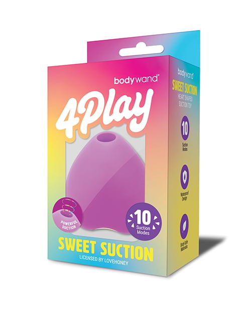 Bodywand - 4 Play Penggetar Klitoris Hisap Manis (Merah muda)