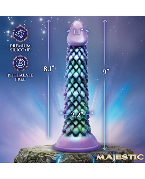 XR Brands - Majestic Eryndor Fantasy Silicone Suction Dildo (Multi Colour) - Multi Colour