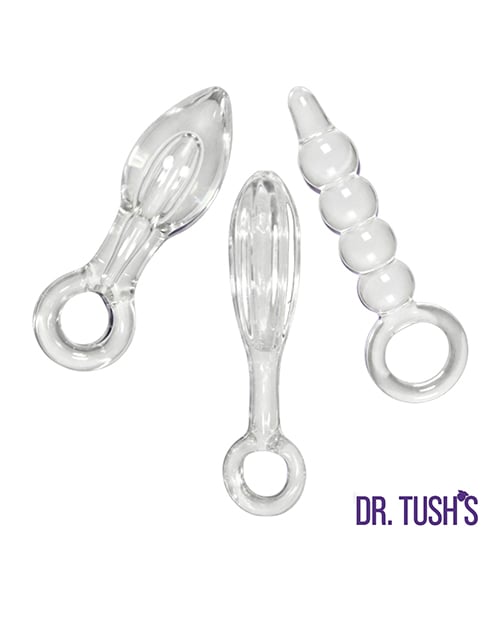 Dr. Tush's - Halo of Pleasure Glass Anal Plug Set