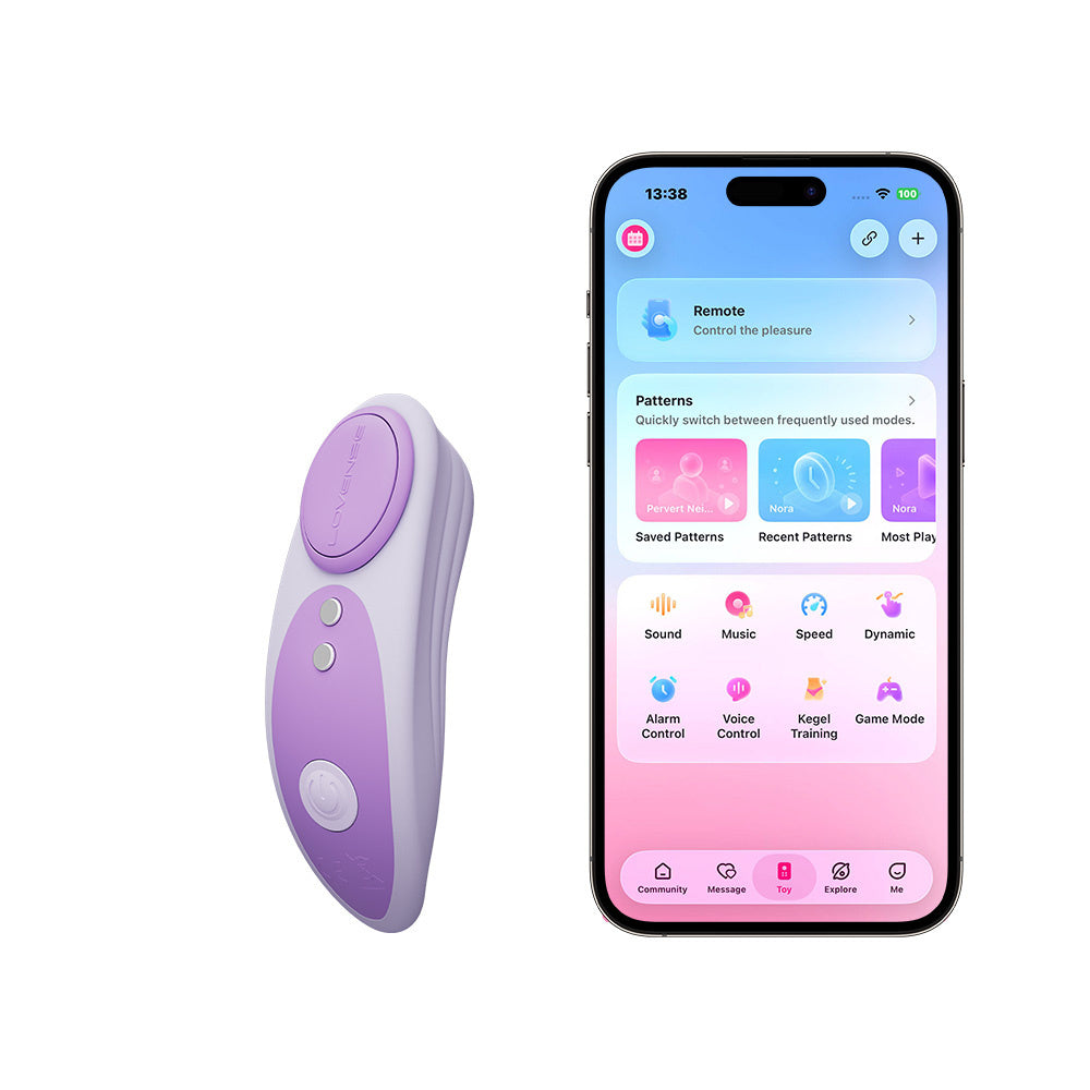Lovense - Ferri Reserve Vibrator Pantry yang Dikendalikan Aplikasi (Ungu)