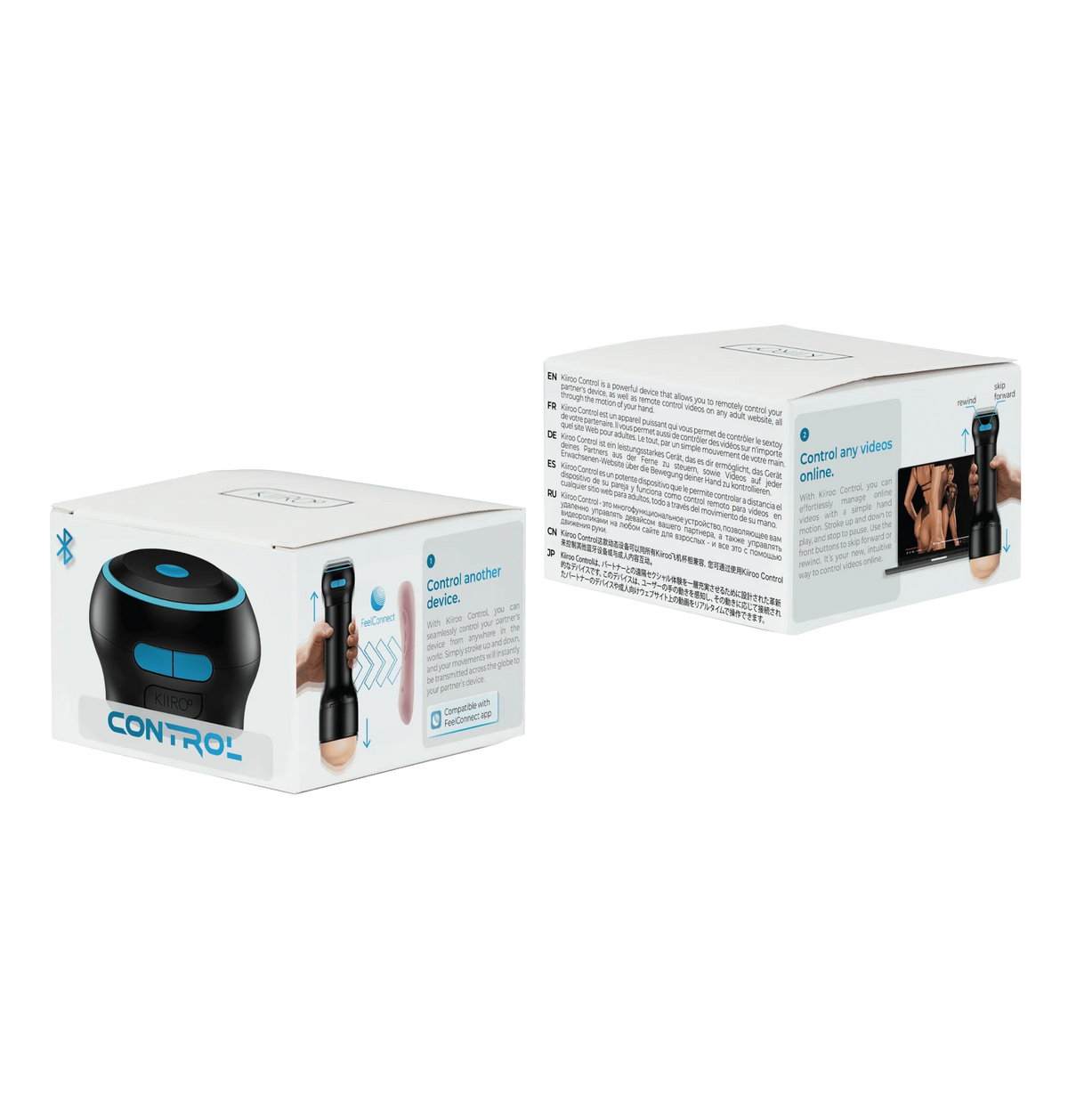 Kiiroo - Pengendali Stroker Interaktif Pendeteksi Gerakan Control Motion-Sensing (Hitam)