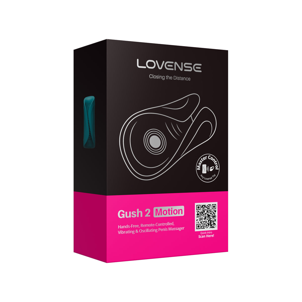 Lovense - Gush 2 Pemijat dan Stroker Glans yang Dikendalikan Aplikasi (Hijau)