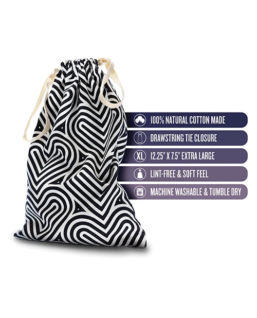 Blush Novelties - Bomba Cotton Sex Toy Storage Bag – product view 4