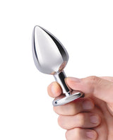 B-Vibe - Jewel Heart Metal Anal Plug Training Set (Silver) – product view 4