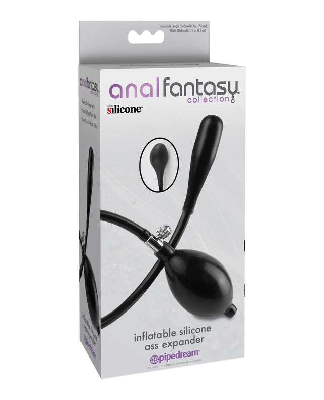Pipedream - Anal Fantasy Inflatable Silicone Anal Plug with Hand Pump (Black) – product view 2