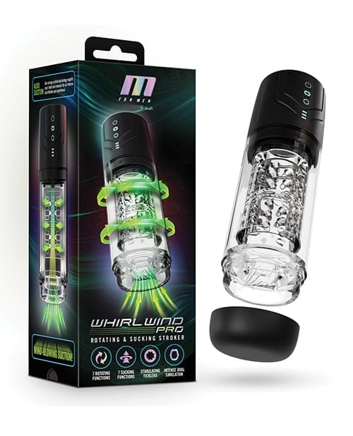 Blush Novelties - M untuk Pria Whirlwind Pro Masturbator Otomatis (Hitam)