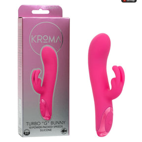 CalExotics - Kroma Turbo G Bunny Rechargeable Rabbit Vibrator (Pink) CE2141 CherryAffairs