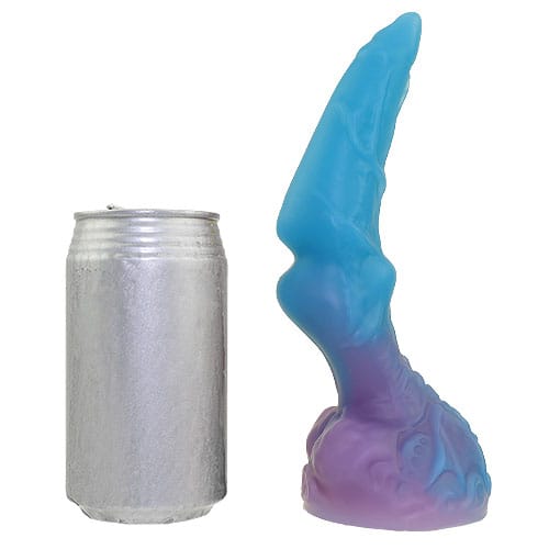 Dildo Cangkir Hisap Silikon Fantasi Lembut Tomax - Water Dragon Deep Blue (Biru)