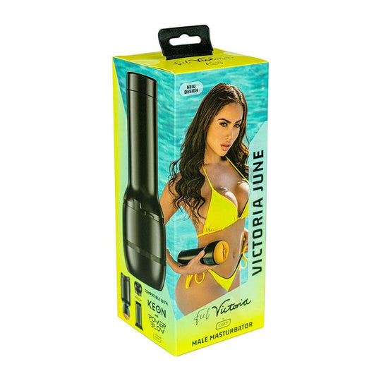Kiiroo - Koleksi FeelStars Victoria June Masturbator Stroker (Beige)