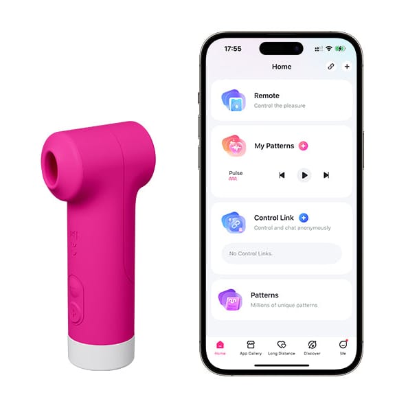 Lovense - Fizz Oval Head Vibrator Klitoris yang Dikendalikan melalui Aplikasi