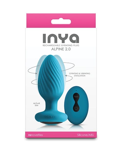 NS Novelties - INYA Alpine 2.0 Sumbat Anus Berputar dengan Kendali Jarak Jauh (Biru)