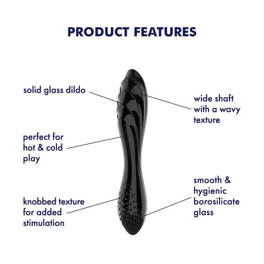 Satisfyer - Dazzling Crystal 1 Glass Dildo CherryAffairs
