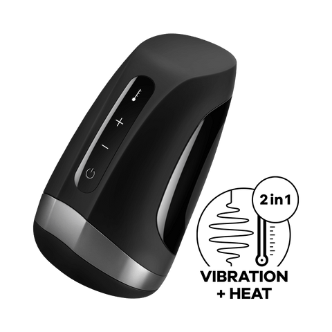 Satisfyer - Masturbator Getaran Panas Pria (Hitam)