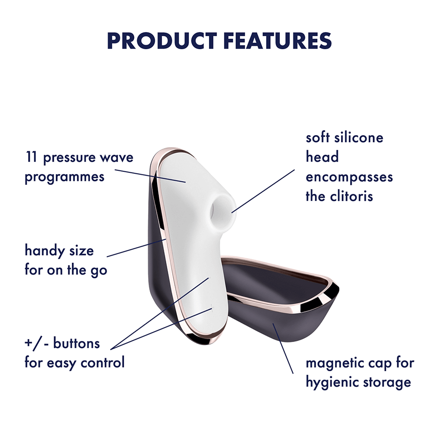 Satisfyer - Pro Traveler Clitoral Air Stimulator (White) STF1015 CherryAffairs