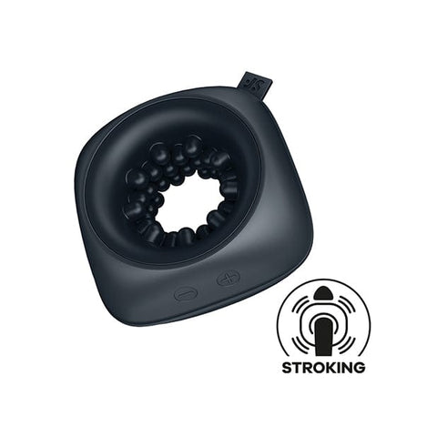 Satisfyer - Masturbator Getar Ukuran Saku Ring Stroker (Hitam)