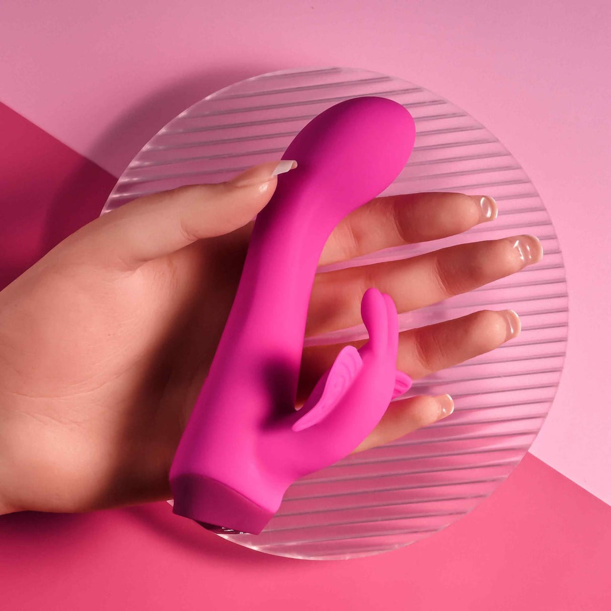 SELOPA - Butterfly Love Rechargeable Rabbit Vibrator (Pink) EV1207 CherryAffairs