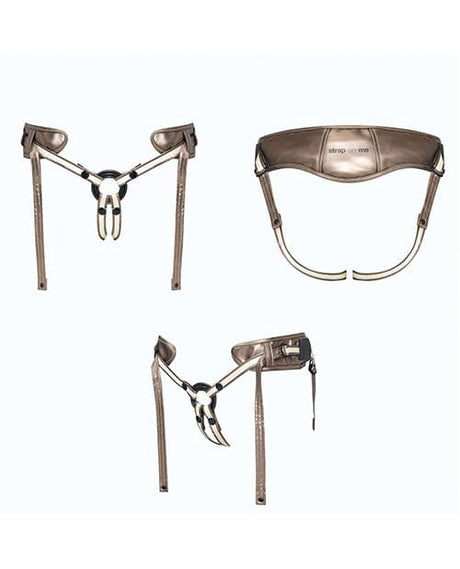 Strap On Me - Desirous Adjustable Strap-On Harness (Metallic Bronze) SOM1002 CherryAffairs