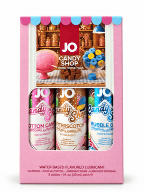 System JO - Tri-Me Candy Shoppe Flavoured Water-Based Lubricant Triple Pack 3 × 30 ml SJ1250 CherryAffairs