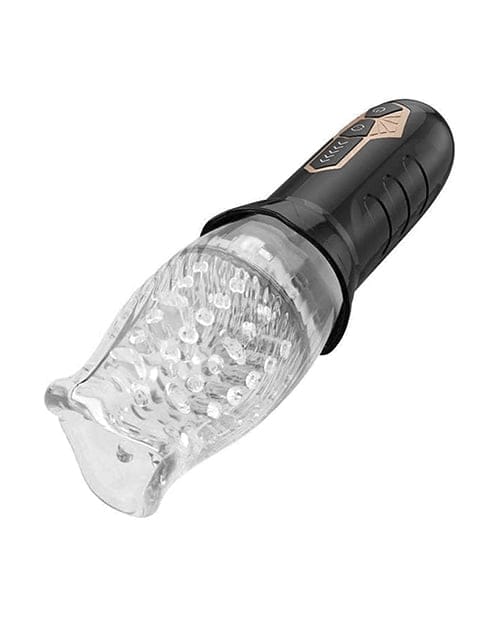 The Male Rose - Gawk Gawk 3000 Rotating Oral Masturbator (Black) TMR1001 CherryAffairs