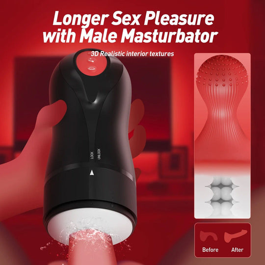 Anjing Tracy - Masturbator Blowjob Pria Relip Berputar & Mengencangkan (Hitam)