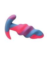 XR Brands - Creature Cocks Unicorn Swirl Silicone Anal Plug (Purple) XR1106 CherryAffairs