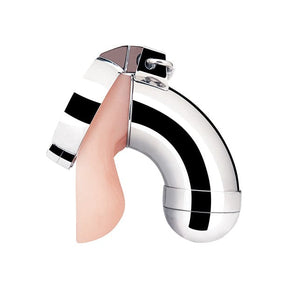 Blue Line - Total Submission Chastity Cock Cage (Silver) BL1014 CherryAffairs