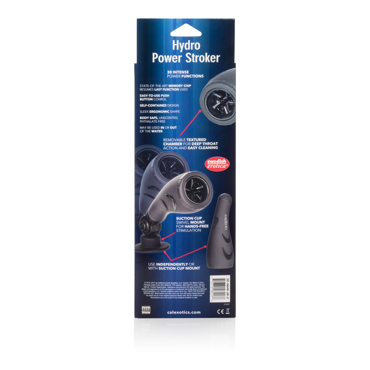 California Exotics - Apollo Hydro Power Stroker Masturbator (Black) CE1436 CherryAffairs