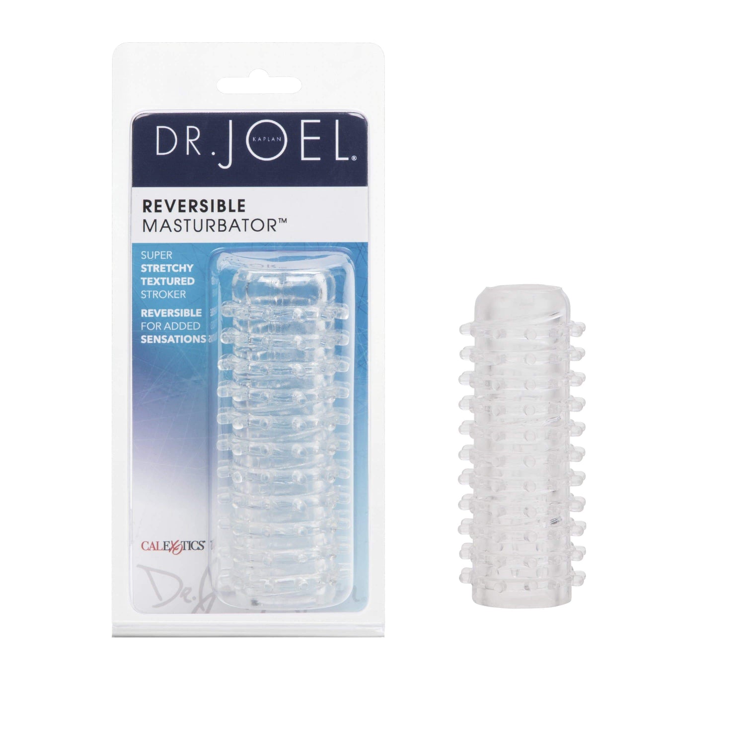 California Exotics - Dr Joel Kaplan Reversible Masturbator (Clear) CE1839 CherryAffairs