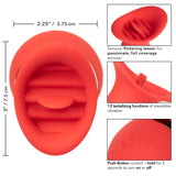 California Exotics - French Kiss Charmer Clit Massager (Red) CE1777 CherryAffairs