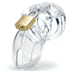 CBX - CB-6000S Male Chastity Cage Small 2.5" (Clear) - CherryAffairs.sg