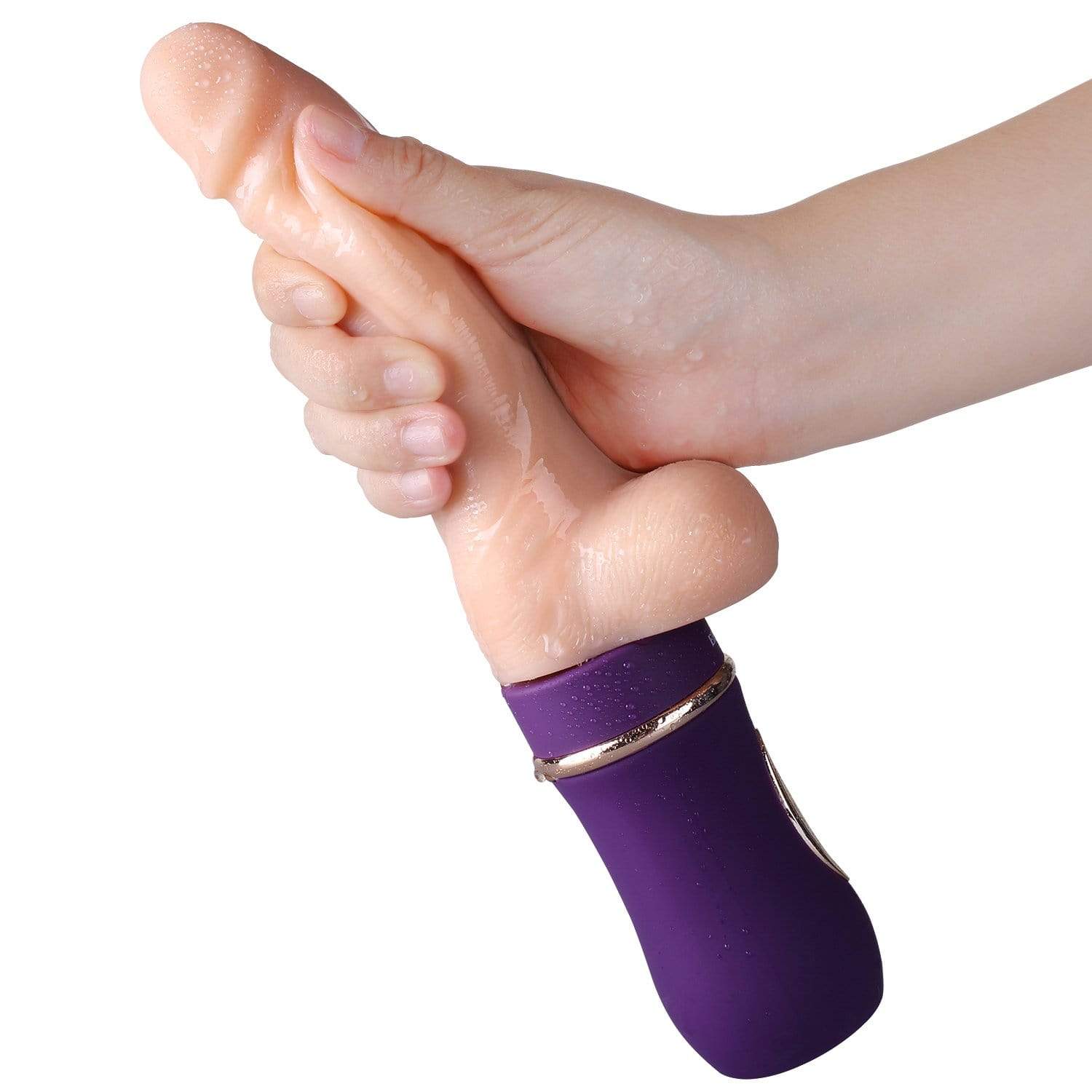 Erocome - Auriga Thrust Realistic Dildo Vibrator (Beige) ERC1010 CherryAffairs