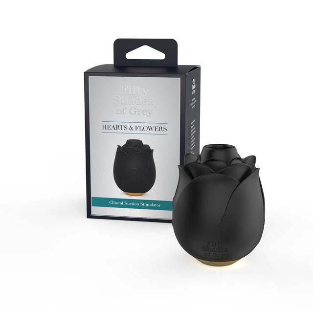 Fifty Shades of Grey - Black Rose Clitoral Air Stimulator (Black)    Clit Massager (Vibration) Rechargeable