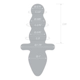 Glas - Titus Beaded Glass Butt Plug 4.5" (Clear) - CherryAffairs.sg