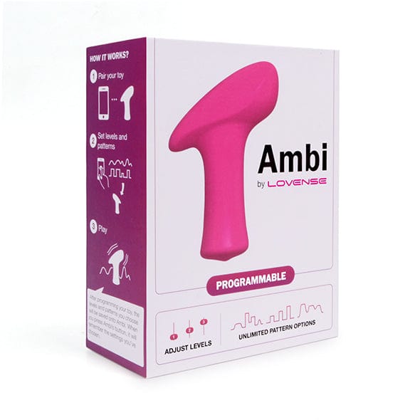 Lovense - Vibrator Peluru Kontrol Aplikasi Ambi (Merah Muda)