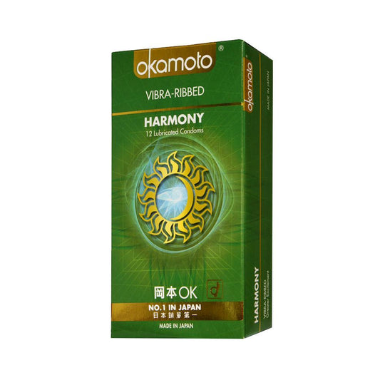 Okamoto - Kondom Beralur Harmony Vibra