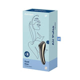Satisfyer - Dual Kiss Insertable Air Pulse Vibrator Clitoral Air Stimulator (Black)    Clit Massager (Vibration) Rechargeable